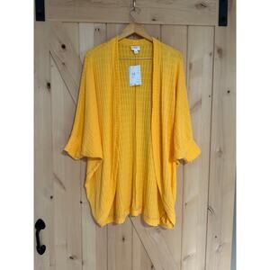 LulaRoe | NWT Tracy Golden Yellow Orange Cocoon Cardigan | Size L